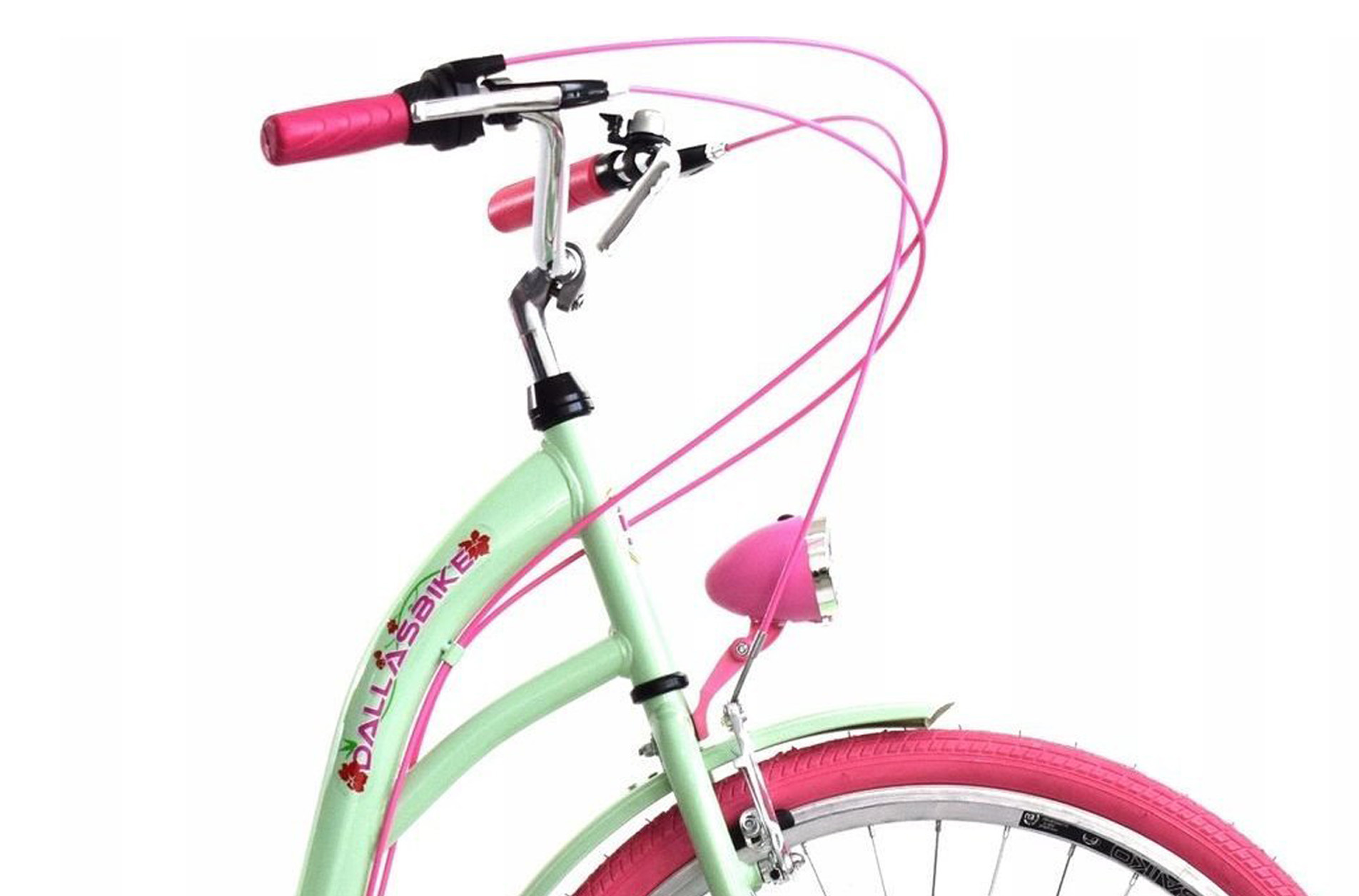 Meisjesfiets - 26 inch - met 3 versnellingen - mintgroen roze