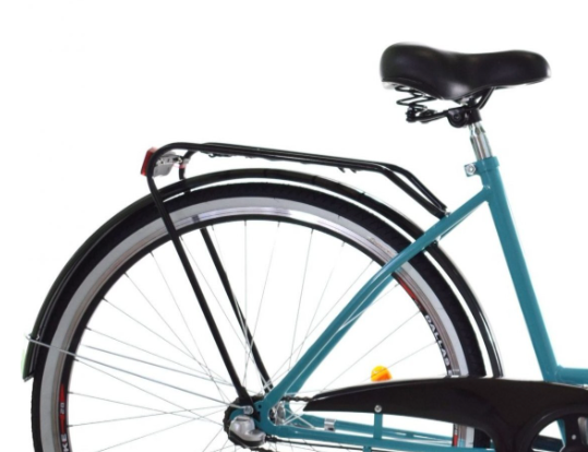 Meisjesfiets - 26 inch - met 3 versnellingen - zeegroen zwart