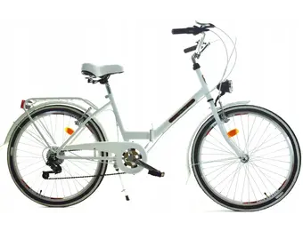 Vouwfiets - 24 inch - met 6 versnellingen - wit