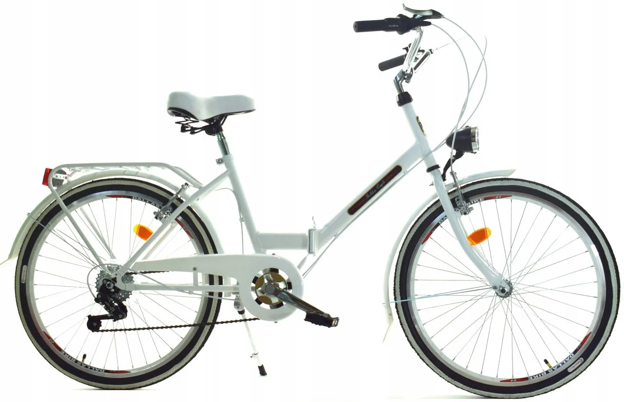 Vouwfiets - 24 inch - met 6 versnellingen - wit