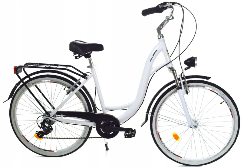 Vouwfiets - 26 inch - met 7 versnellingen - wit zwart