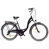 Meisjesfiets - 26 inch - met 7 versnellingen - alu - zwart