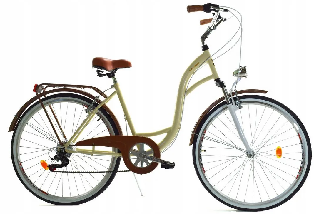 Meisjesfiets - 26 inch - 7 versnellingen - alu - crème bruin