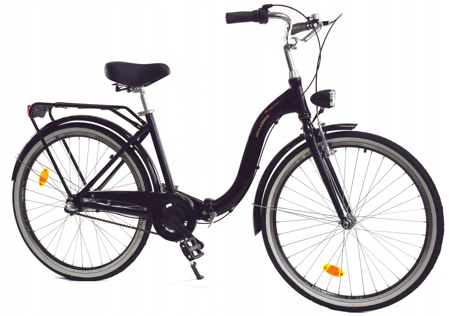 Vouwfiets - 28 inch - met 3 versnellingen - alu - zwart