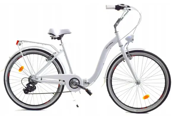 Vouwfiets - 28 inch - met 7 versnellingen - alu - wit