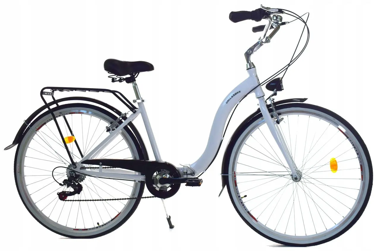 Vouwfiets - 28 inch - met 7 versnellingen - alu - wit zwart