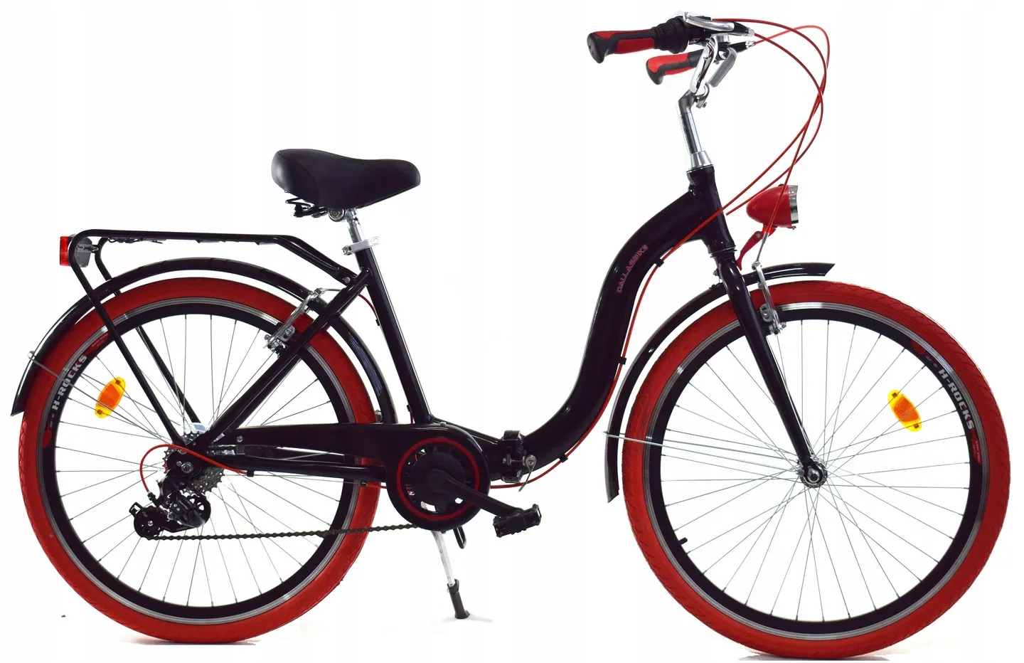 Vouwfiets - 28 inch - 7 versnellingen - zwart rood