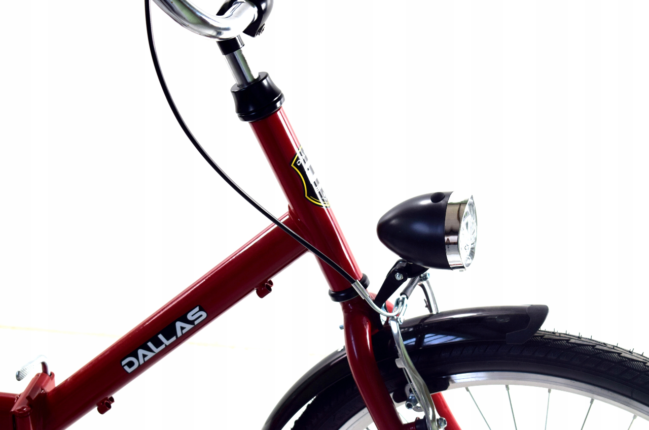 Vouwfiets - opvouwbare fiets - 24 inch - bordeauxrood