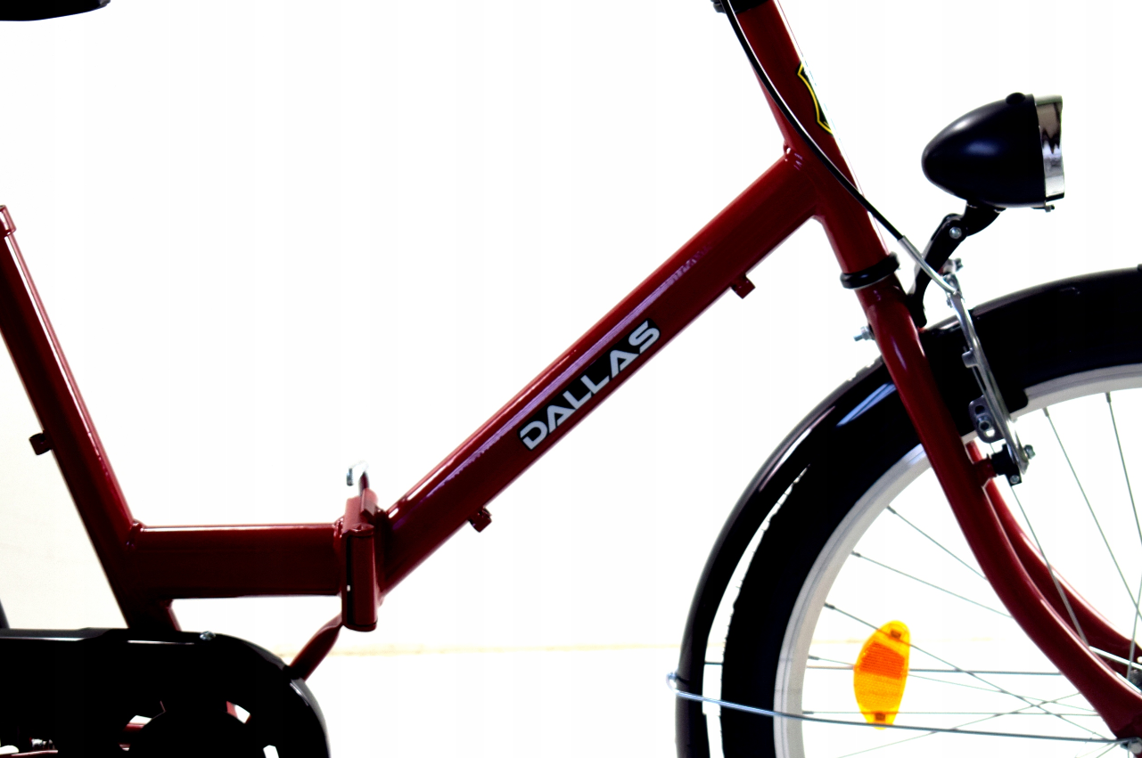 Vouwfiets - opvouwbare fiets - 24 inch - bordeauxrood