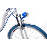 Meisjesfiets - 26 inch - met 7 versnellingen - alu - wit blauw
