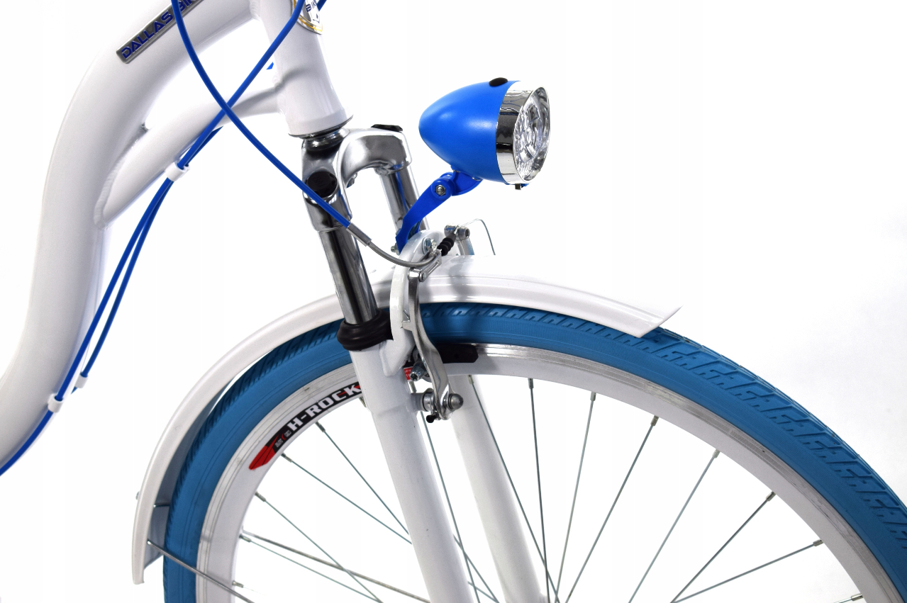 Meisjesfiets - 26 inch - met 7 versnellingen - alu - wit blauw