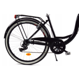 Meisjesfiets - 26 inch - met 7 versnellingen - alu - zwart