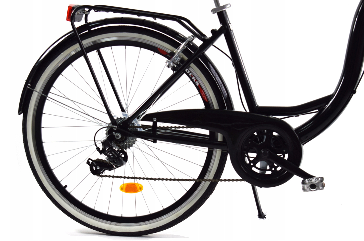 Meisjesfiets - 26 inch - met 7 versnellingen - alu - zwart