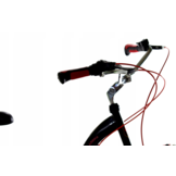 Meisjesfiets - 26 inch - met 7 versnellingen - alu - zwart rood