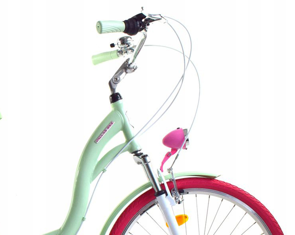 Meisjesfiets - 26 inch - 7 versnellingen - alu - mintgroen roze