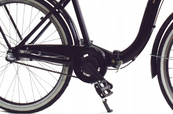 Vouwfiets - 28 inch - met 3 versnellingen - alu - zwart