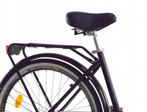 Vouwfiets - 28 inch - met 3 versnellingen - alu - zwart