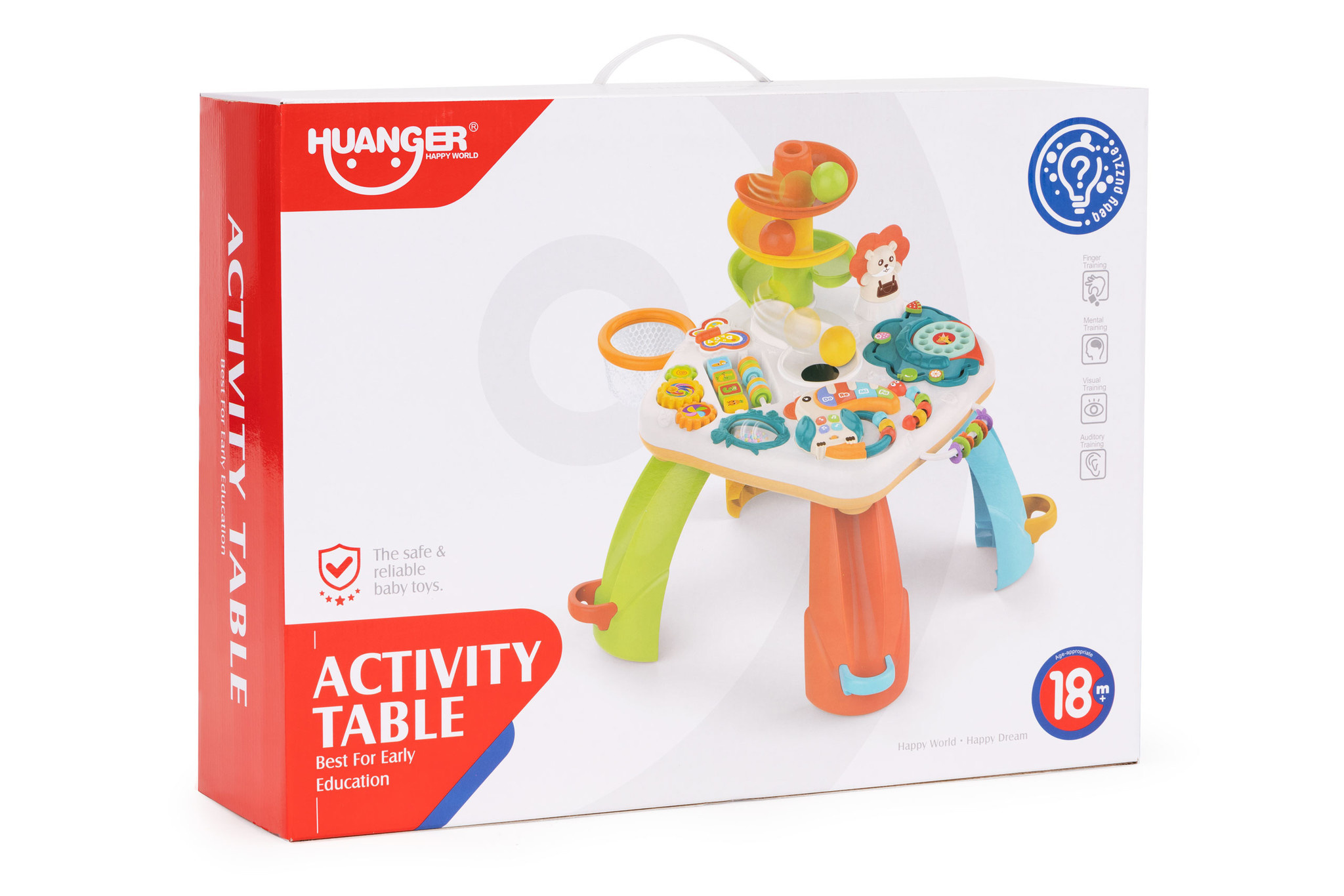 Activiteitentafel - 46x46x51 cm - met afneembaar speelgoed