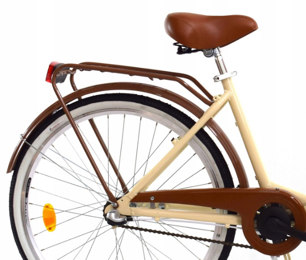 Vouwfiets - 28 inch - met 3 versnellingen - alu - crème bruin