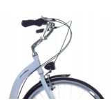 Vouwfiets - 28 inch - met 7 versnellingen - alu - wit zwart