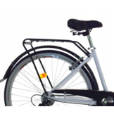 Vouwfiets - 28 inch - met 7 versnellingen - alu - wit zwart