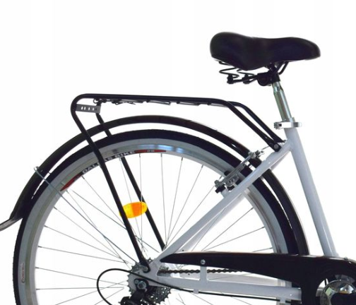 Vouwfiets - 28 inch - met 7 versnellingen - alu - wit zwart