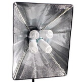 Softbox - 50 x 70 cm - met  verstelbaar statief - 4 lampen