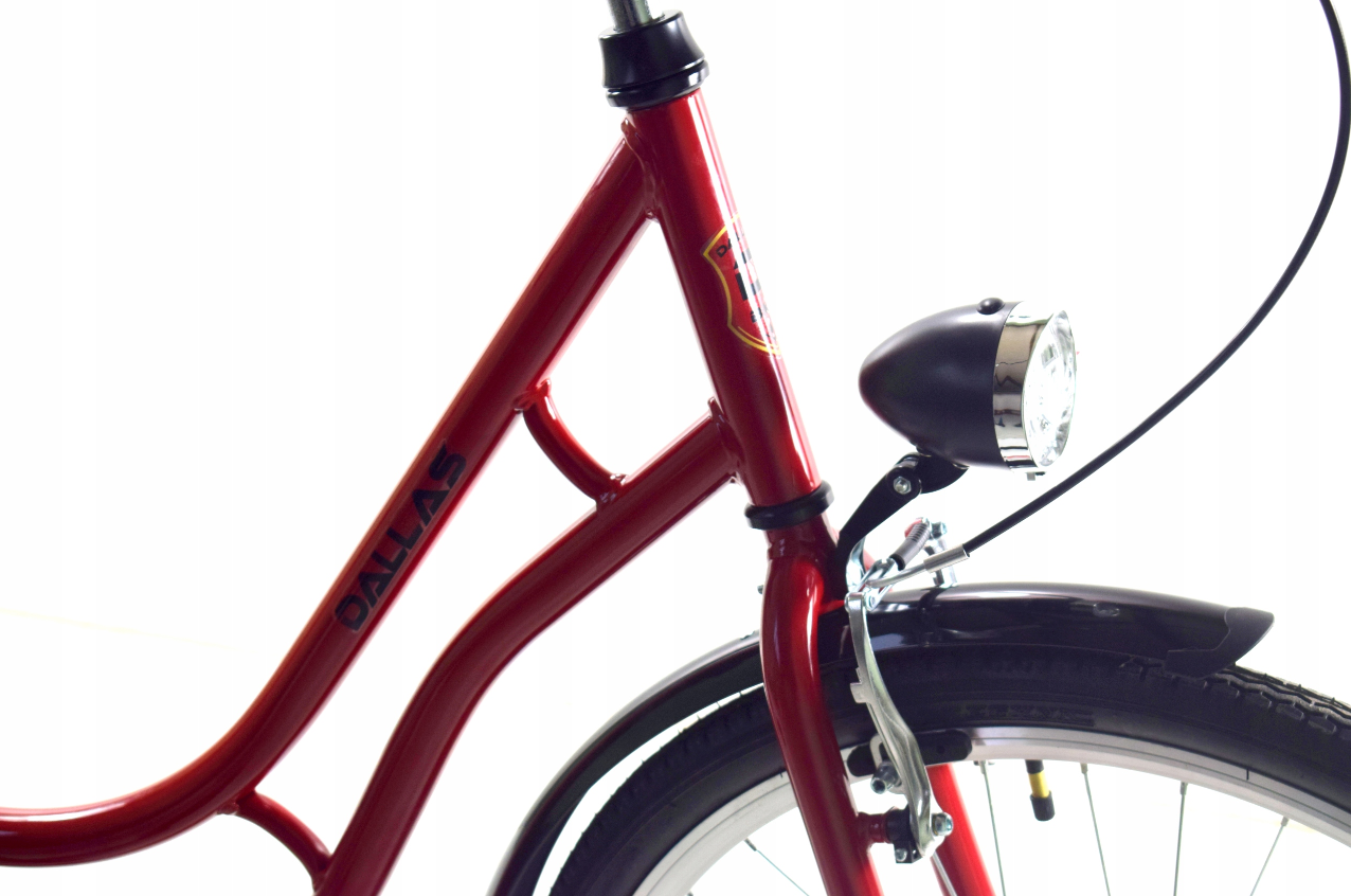 Meisjesfiets - 26 inch fiets - met fietsmandje - retro - rood
