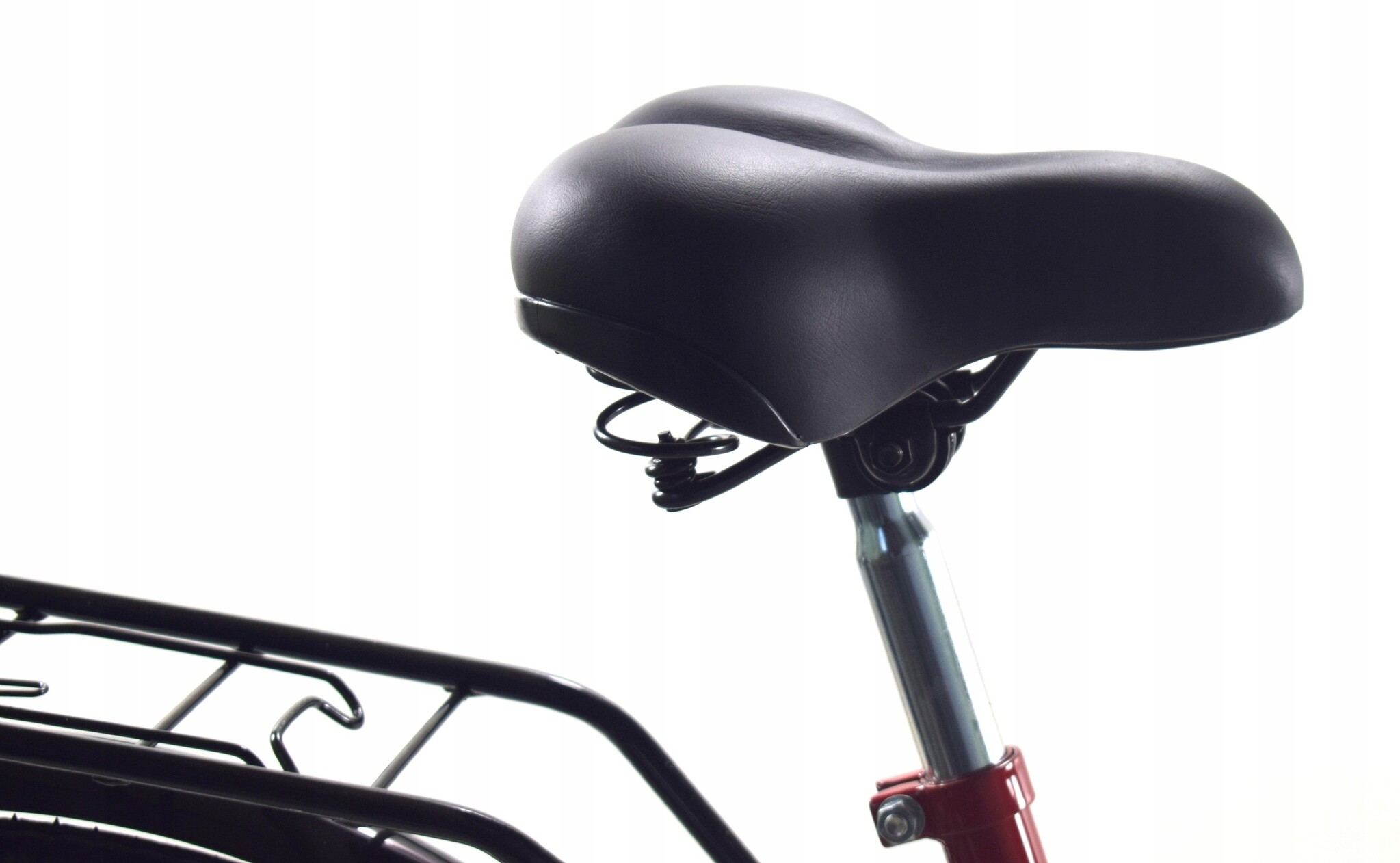 Meisjesfiets - 26 inch fiets - met fietsmandje - retro - rood