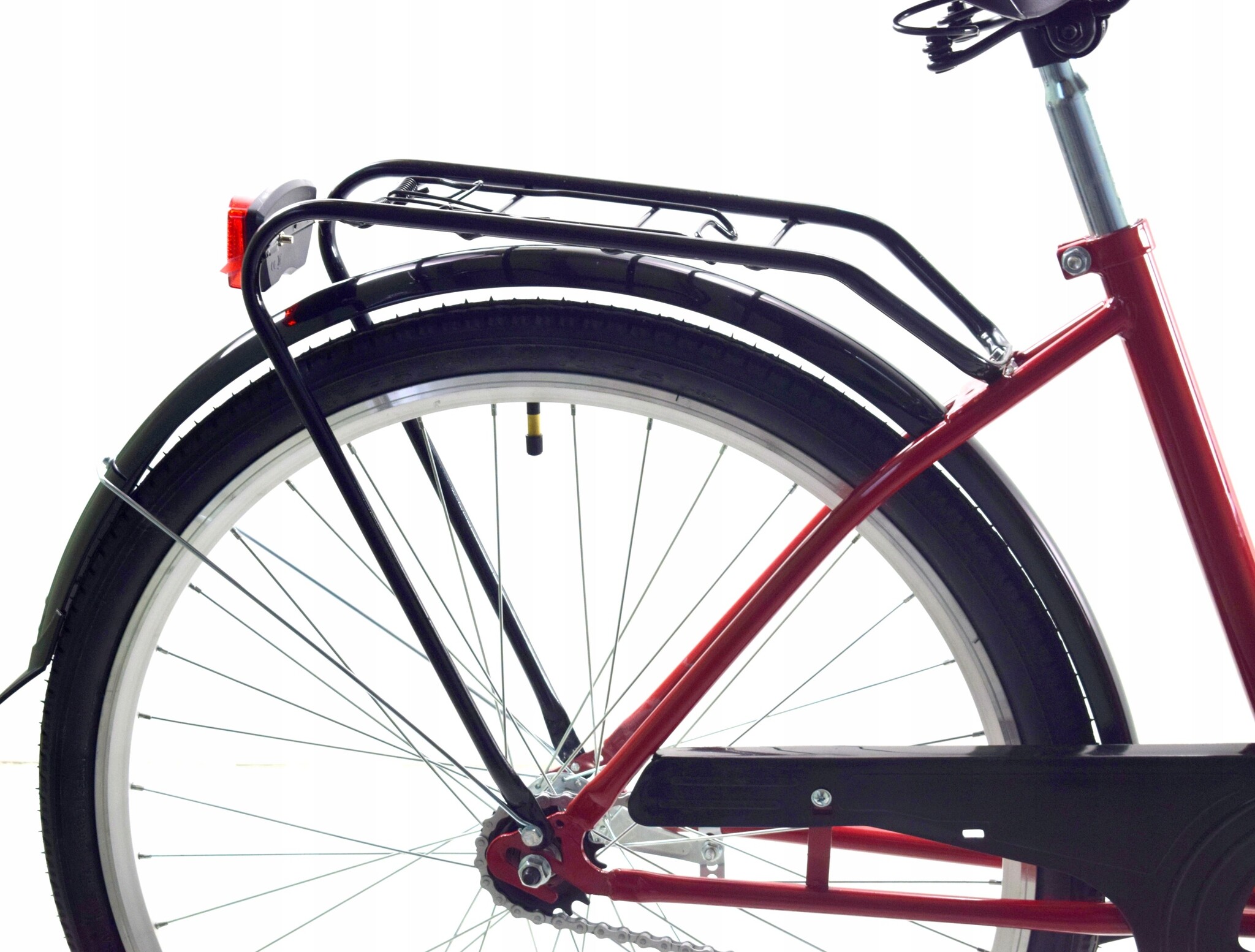 Meisjesfiets - 26 inch fiets - met fietsmandje - retro - rood