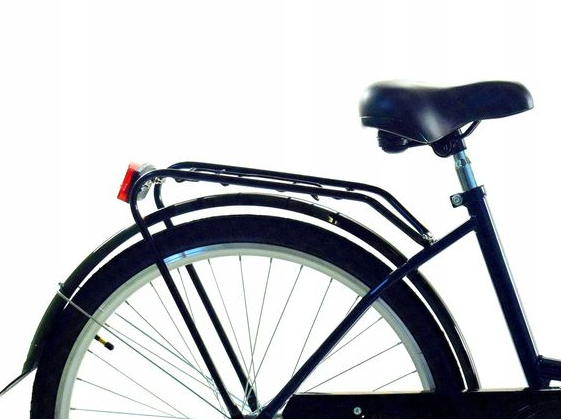 Meisjesfiets - 26 inch fiets - met fietsmandje - retro - donkerblauw