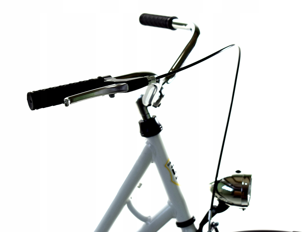 Damesfiets - 28 inch fiets - retro - wit zwart