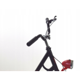 Damesfiets - 28 inch fiets - retro - zwart rood