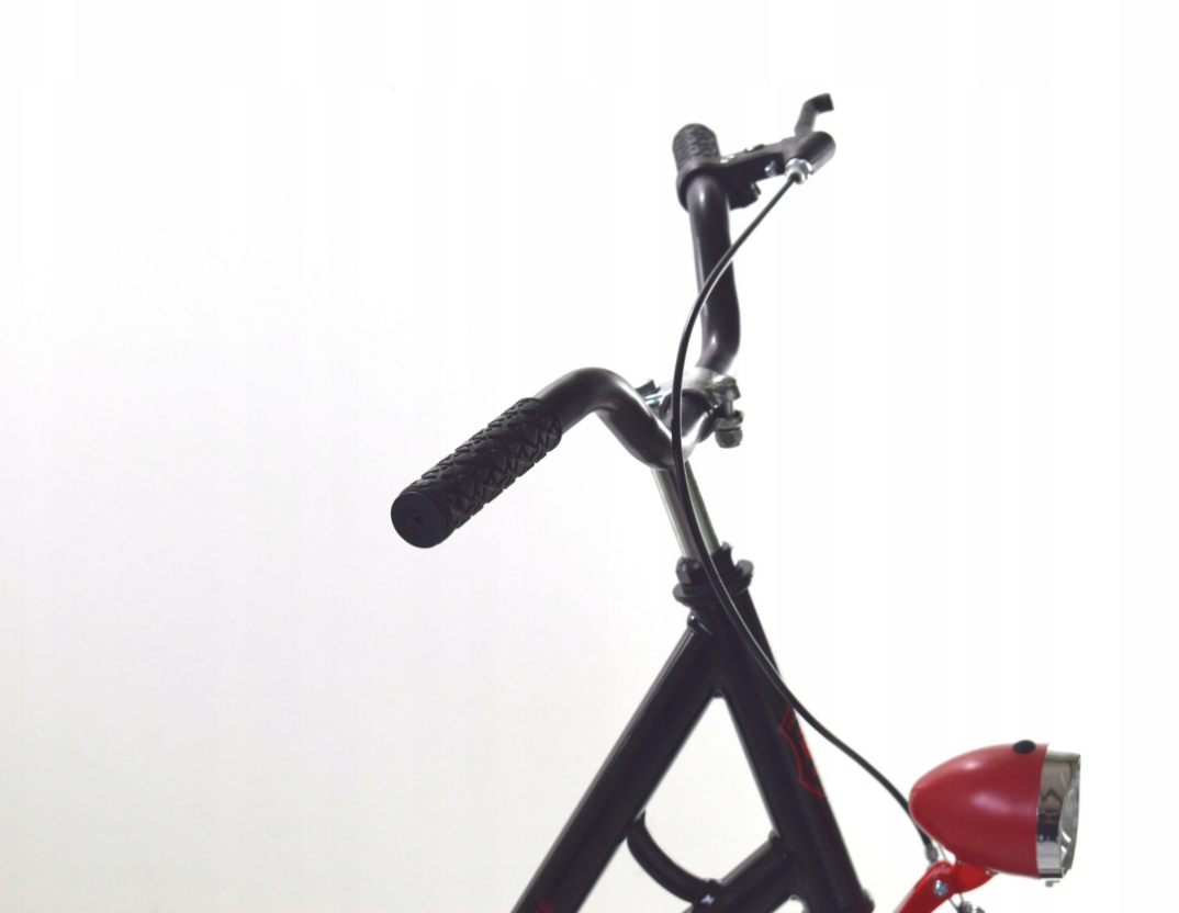 Damesfiets - 28 inch fiets - retro - zwart rood