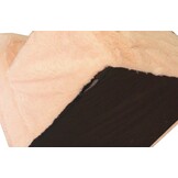 Kinderfauteuil - slaapbankje - pluche - 51x40x41cm - crème