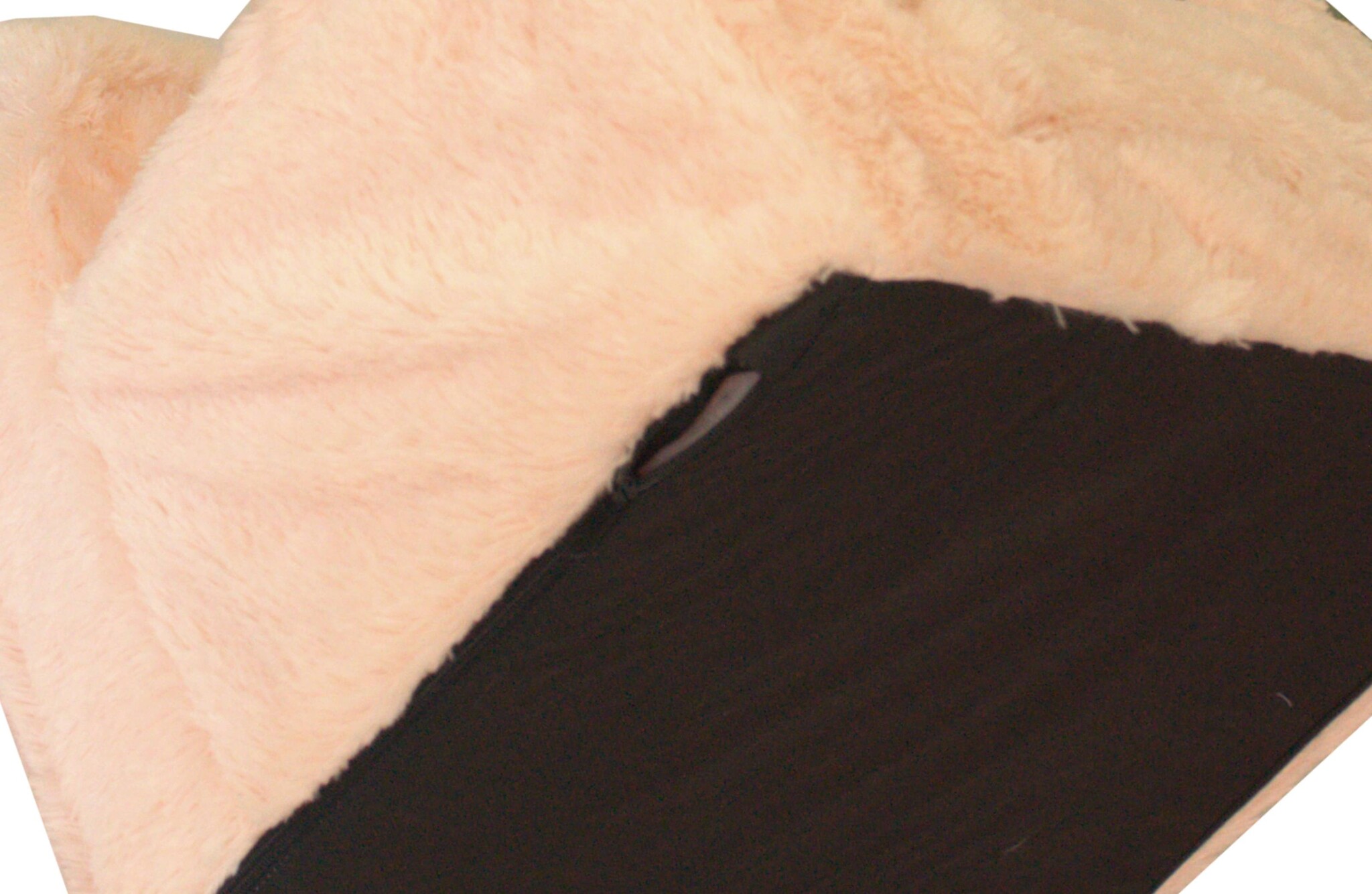 Kinderfauteuil - slaapbankje - pluche - 51x40x41cm - crème