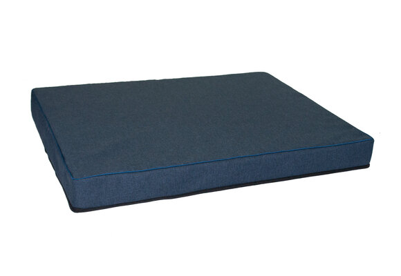 Hondenkussen groot - XL - 70x100x8cm - wasbaar - marineblauw