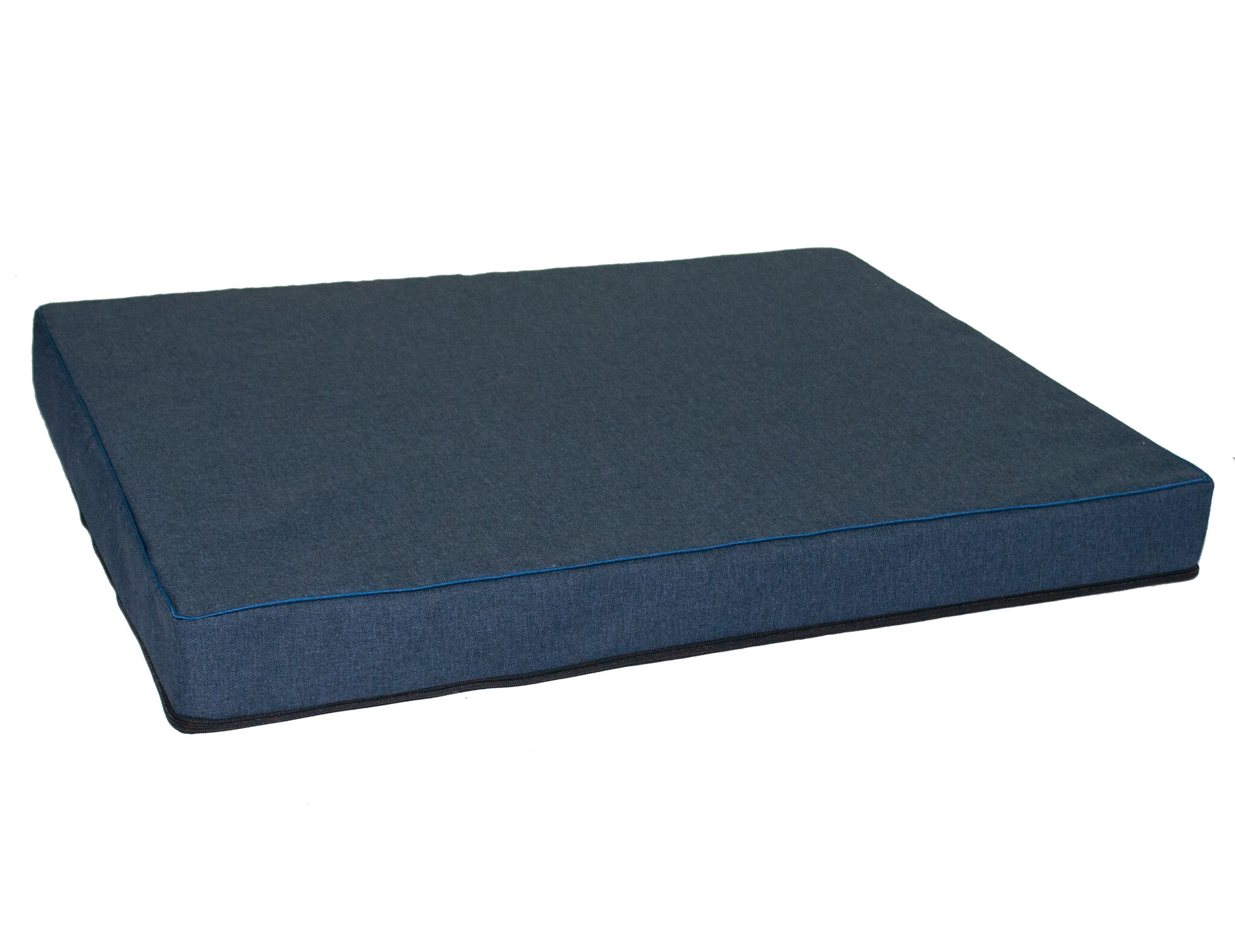 Hondenkussen - maat L - 60x80x8cm - wasbaar - marineblauw