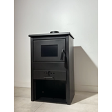 Houtkachel - staal - vrijstaand - 9KW