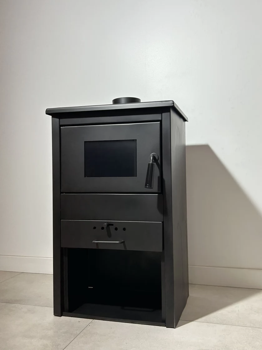 Houtkachel - staal - vrijstaand - 9KW