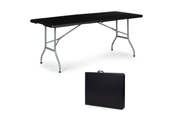 Klaptafel - campingtafel - 153x70x73,5cm - zwart
