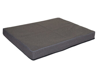 Hondenkussen - maat M - 50x60x8cm - wasbaar - donkergrijs