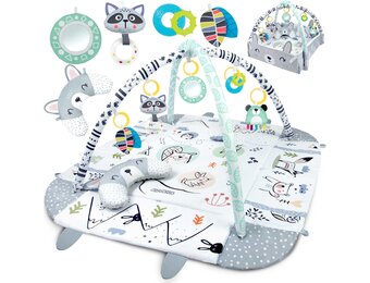 Educatieve speelmat - 110 x 100 cm - konijnen thema