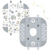 Educatieve speelmat - 110 x 100 cm - konijnen thema