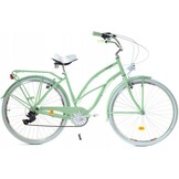 Meisjesfiets - cruiser - 26" - 7 versnellingen - mint wit