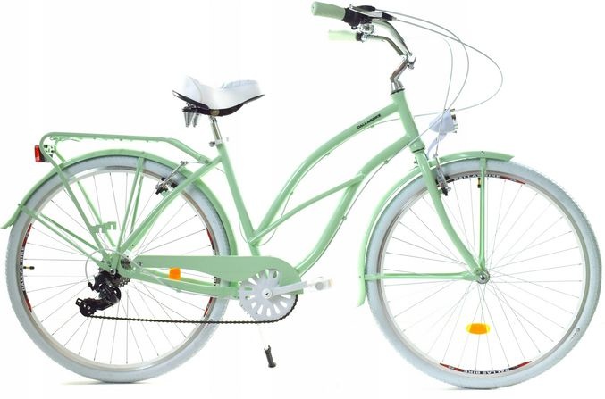 Meisjesfiets - cruiser - 26" - 7 versnellingen - mint wit