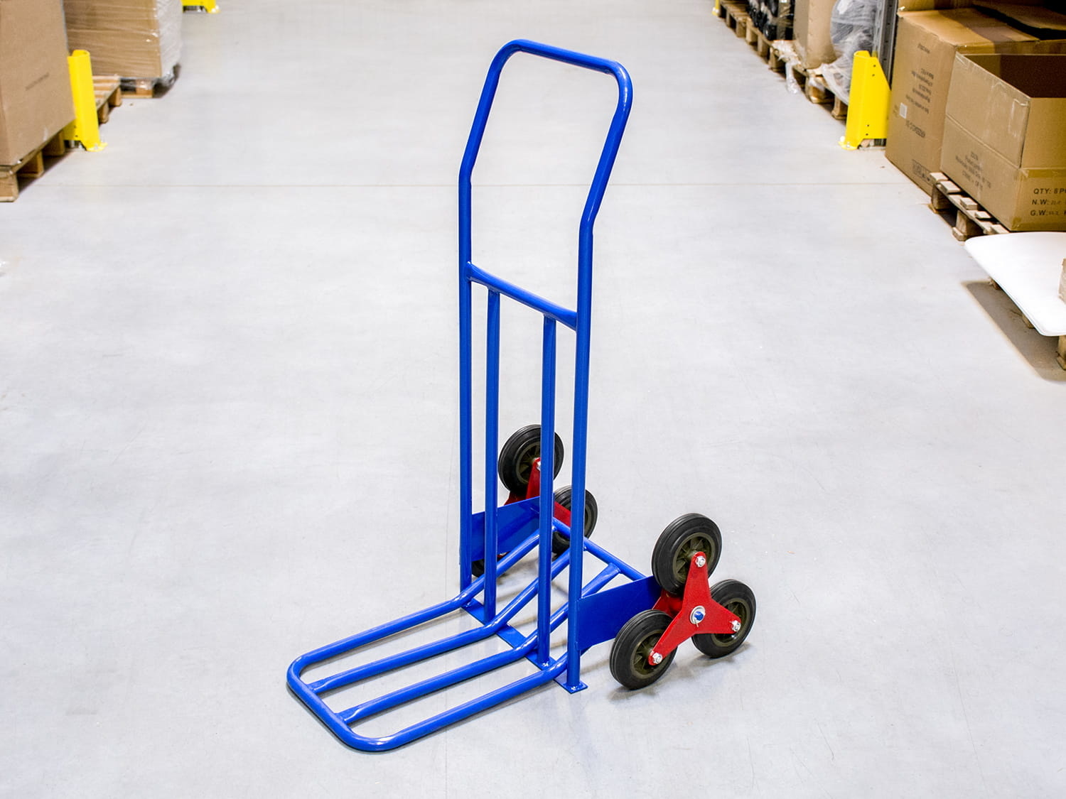 Trappensteekwagen - transportwagen - tot 200 kg - blauw