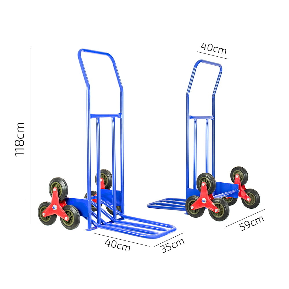 Trappensteekwagen - transportwagen - tot 200 kg - blauw
