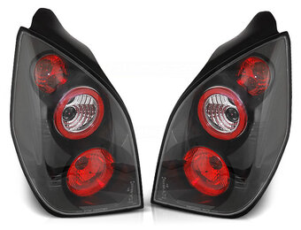 Achterlichten - CITROEN C2 11 03-10 - zwart