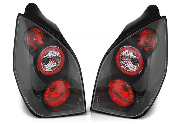 Achterlichten geschikt voor CITROEN C2 11 03-10 - zwart